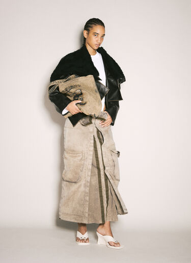 Y/Project Cargo Maxi Skirt Beige ypr0258011