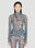 Mugler Star Print Top Light Blue mug0252027