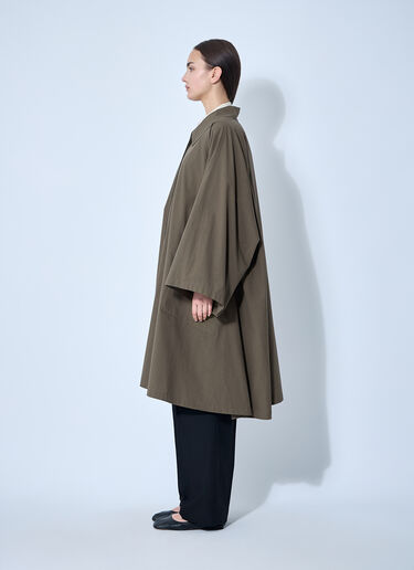 The Row Leins Coat Khaki row0260012