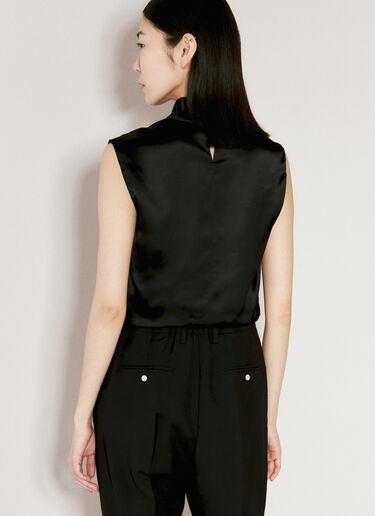 Cowl-Neck Crop Top Saint Laurent Cowl-Neck Crop Top Black sla0255025
