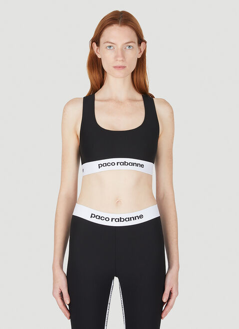 adidas by Stella McCartney Logo Tape Crop Top Black asm0251025