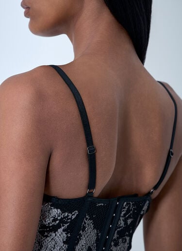 SAVAGE X DIESEL Fishnet Bustier Bra Black dsf0258010