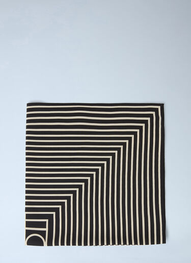 TOTEME 시그니처 모노그램 스카프 블랙 tot0251018