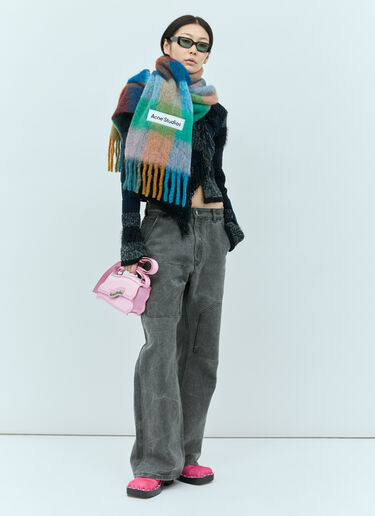 Acne Studios 马海毛格纹围巾 彩色 acn0255022