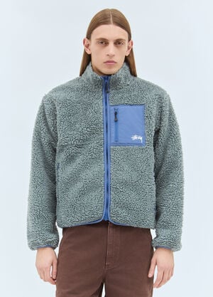 Stüssy Sherpa Reversible Jacket Grey sts0159008