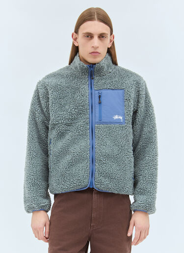 Stüssy 羊羔绒双面夹克 灰色 sts0159008