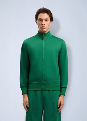 Palm Angels Curved Logo Track Jacket Green pma0164098