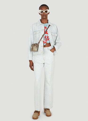 Maxi GG Denim Jacket Gucci Maxi GG Denim Jacket Light Blue guc0250073