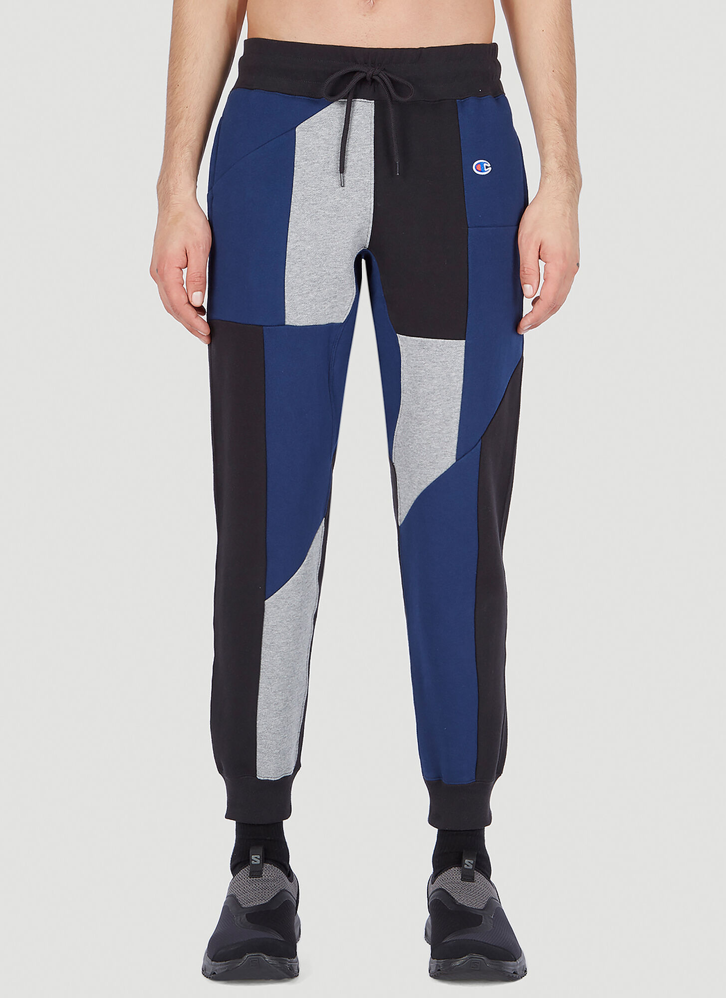 Champion X Anrealage Contrast Panel Track Pants In Dark Blue