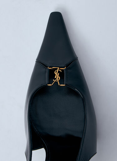 Saint Laurent Babylone Heeled Mules Black sla0260029