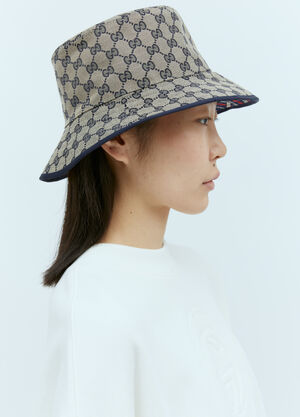 The Row GG Bucket Hat Cream row0256053