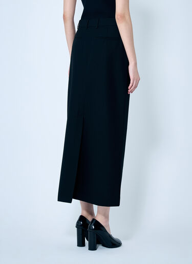 TOTEME Low-Waist Straight Skirt Black tot0259037