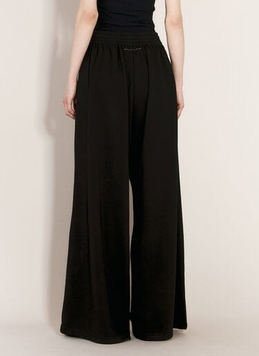 MM6 Maison Margiela 언브러시드 저지 트랙 팬츠 블랙 mmm0255008