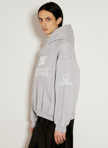 Balenciaga AI Generated Hooded Sweatshirt Grey bal0156010