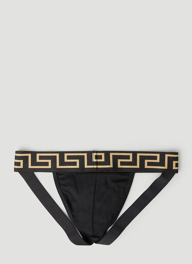 Versace Greca Border Briefs Black ver0149070