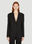 Miu Miu Logo Patch Suit Blazer Black miu0252019