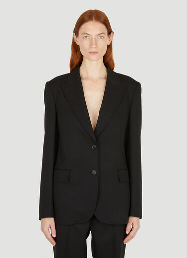 Logo Patch Suit Blazer Miu Miu Logo Patch Suit Blazer Black miu0251009