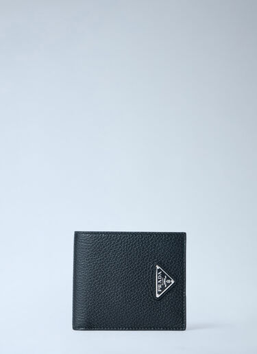 Prada Textured Leather Card Holder Black pra0164010