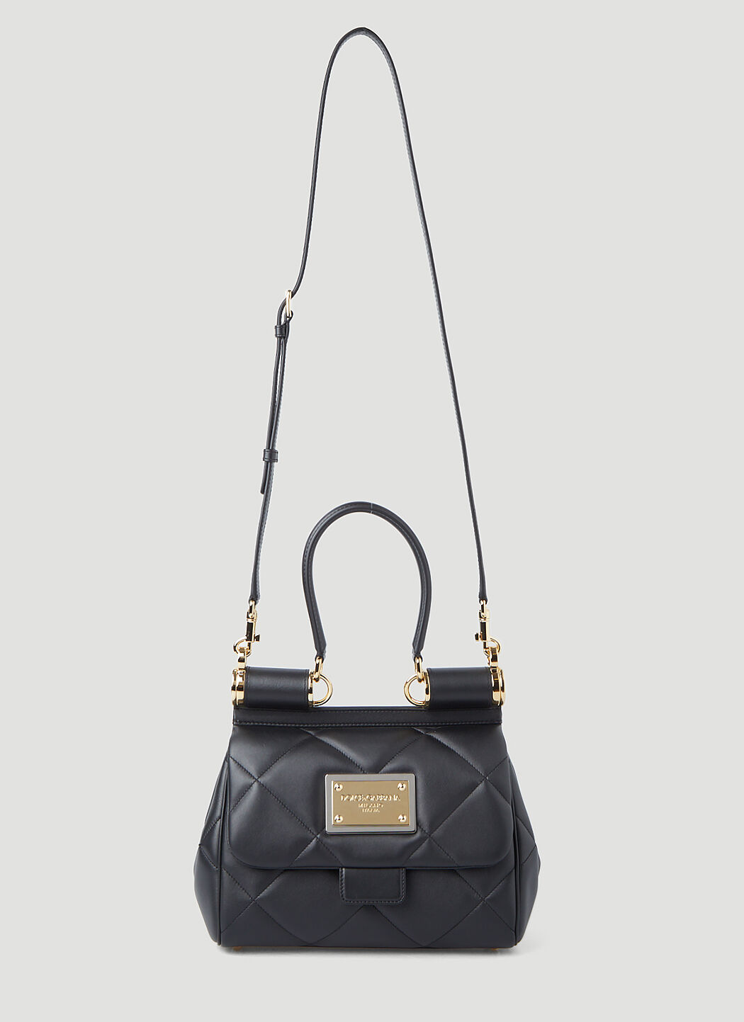 Dolce & gabbana sicily medium leather shoulder bag top