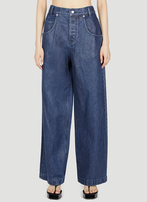 DRx x STEFAN MEIER x LN-CC Wide Leg Jeans Green drs0350009