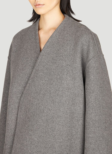 Boiled Melange Coat Bottega Veneta Boiled Melange Coat Grey bov0253080