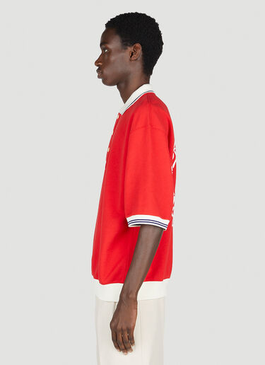 Gucci Logo Print Polo Shirt Red guc0153008