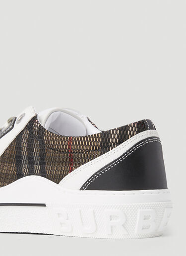 Burberry 复古格纹运动鞋 黑 bur0152009