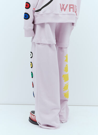 Adjustable Length Track Pants Walter Van Beirendonck Adjustable Length Track Pants Lilac wlt0154013
