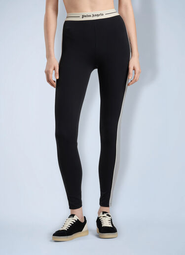 LN-CC® - Palm Angels: Logo Cb Active Leggings - Black Palm Angels Logo Cb Active Leggings Black pma0266229