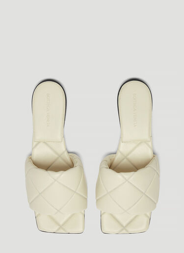 Bottega Veneta Rubber Lido Flat Sandals White bov0243042