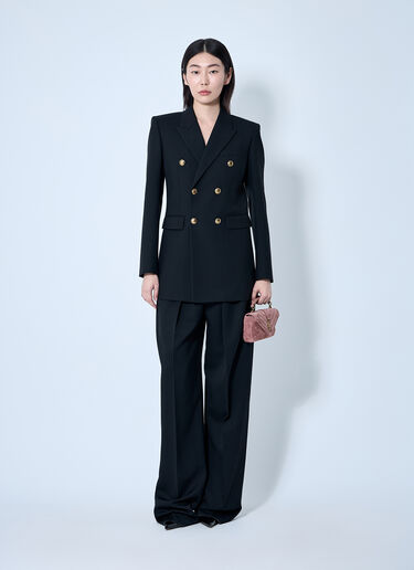 Saint Laurent 羊毛华达呢西装外套  黑色 sla0259019