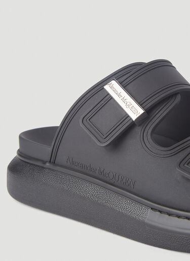 Alexander McQueen Hybrid Rubber Slides Black amq0145075