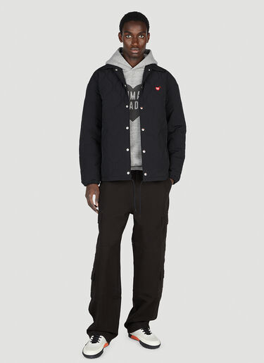 Human Made Logo Print Hooded Sweatshirt Grey hmd0152012