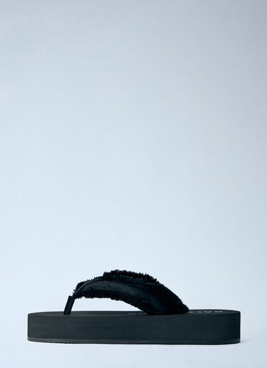 Balenciaga Jet Lag Thong-Strap Sandals Black bal0264025