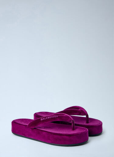 Balenciaga Jet Lag Thong-Strap Sandals Purple bal0264029