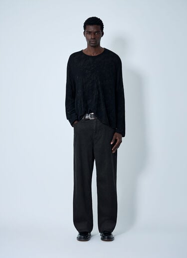 Double Lock U Sweater Our Legacy Double Lock U Sweater Black our0163003