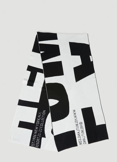 Helmut Lang Monochrome Logo Scarf Black hlm0147008