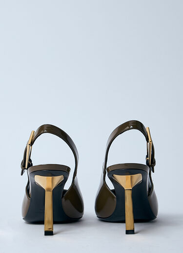 Saint Laurent Lee 露跟浅口鞋 棕色 sla0259031