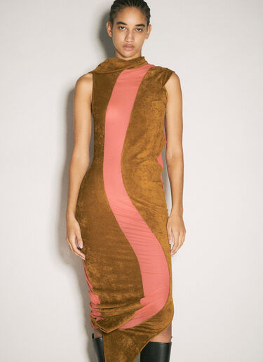 Kiko Kostadinov Pendle Dress Brown kko0258005