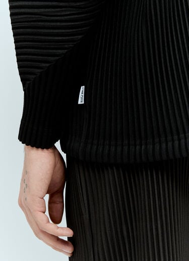 Homme Plissé Issey Miyake 월간 색상: 2월 플리츠 셔츠 블랙 hmp0156011