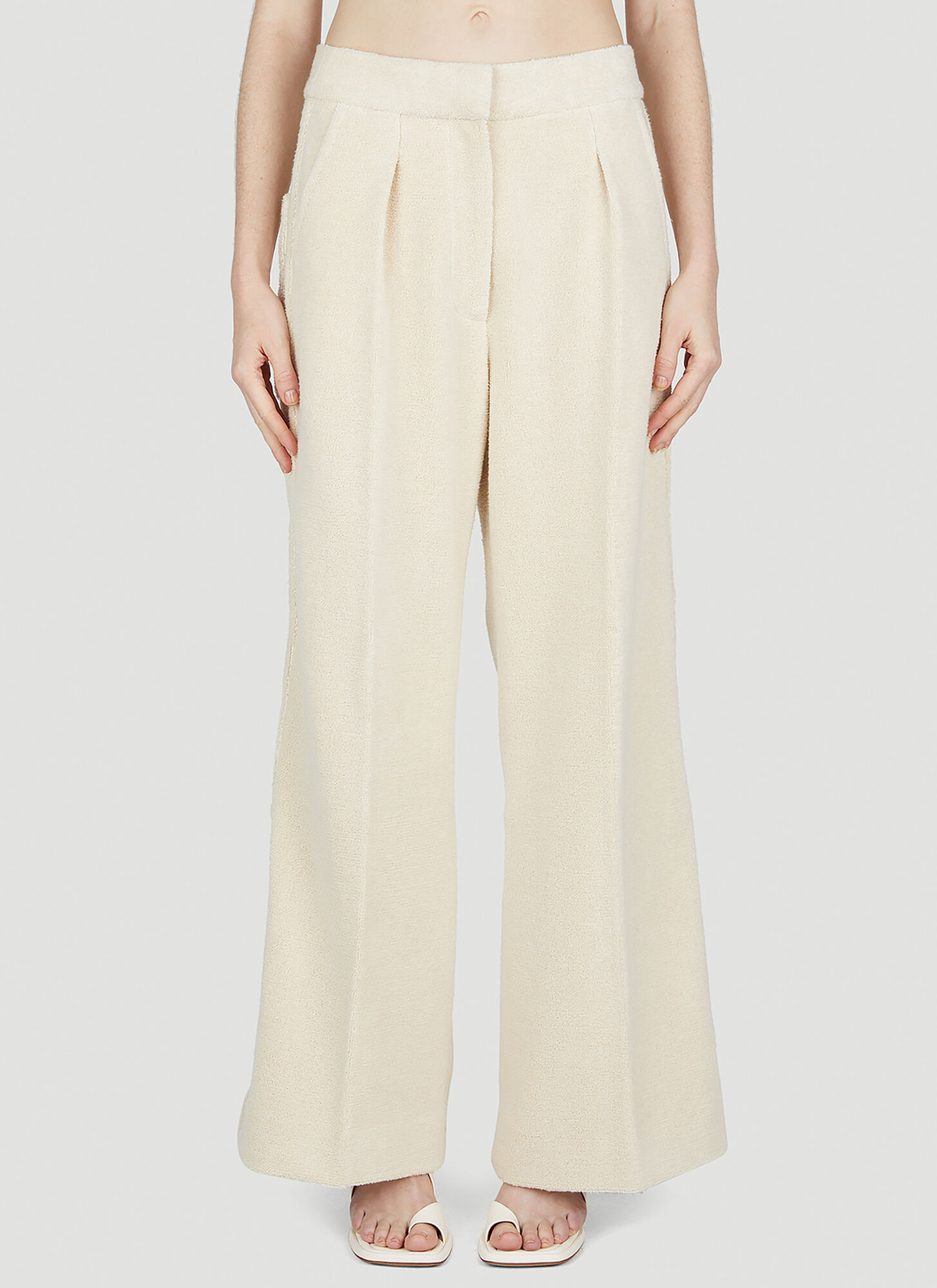 Shop Jacquemus Le Pantalon Banha Pants In Beige