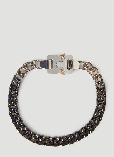 Two-Tone Signature Buckle Necklace 1017 ALYX 9SM Two-Tone Signature Buckle Necklace Black aly0245036