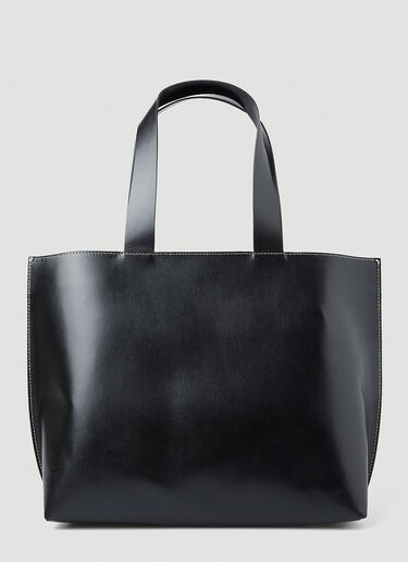 GANNI Banner Shopper Tote Bag Black gan0248042