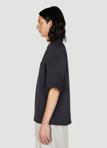 Bottega Veneta Heavy Japanese Jersey T-Shirt Navy bov0154001