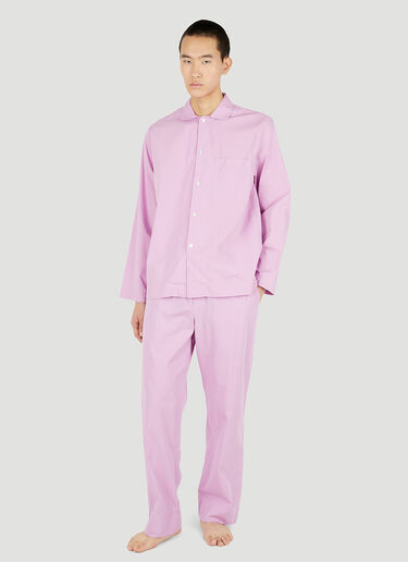 Tekla Classic Pyjama Shirt Pink tek0351018