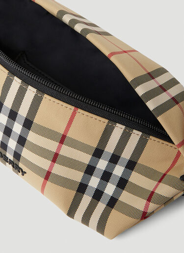 Burberry 스티비 체크 벨트 백 베이지 bur0153060