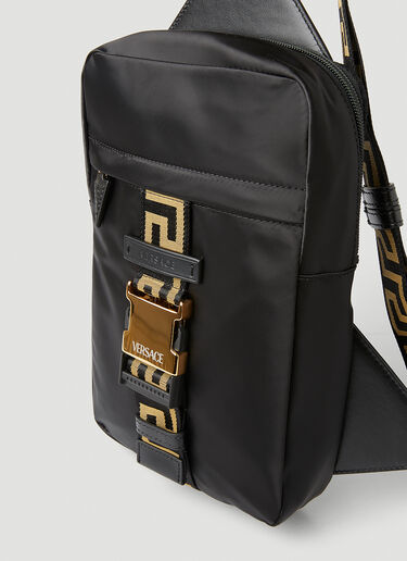 Versace Greca Crossbody Bag Black ver0149023