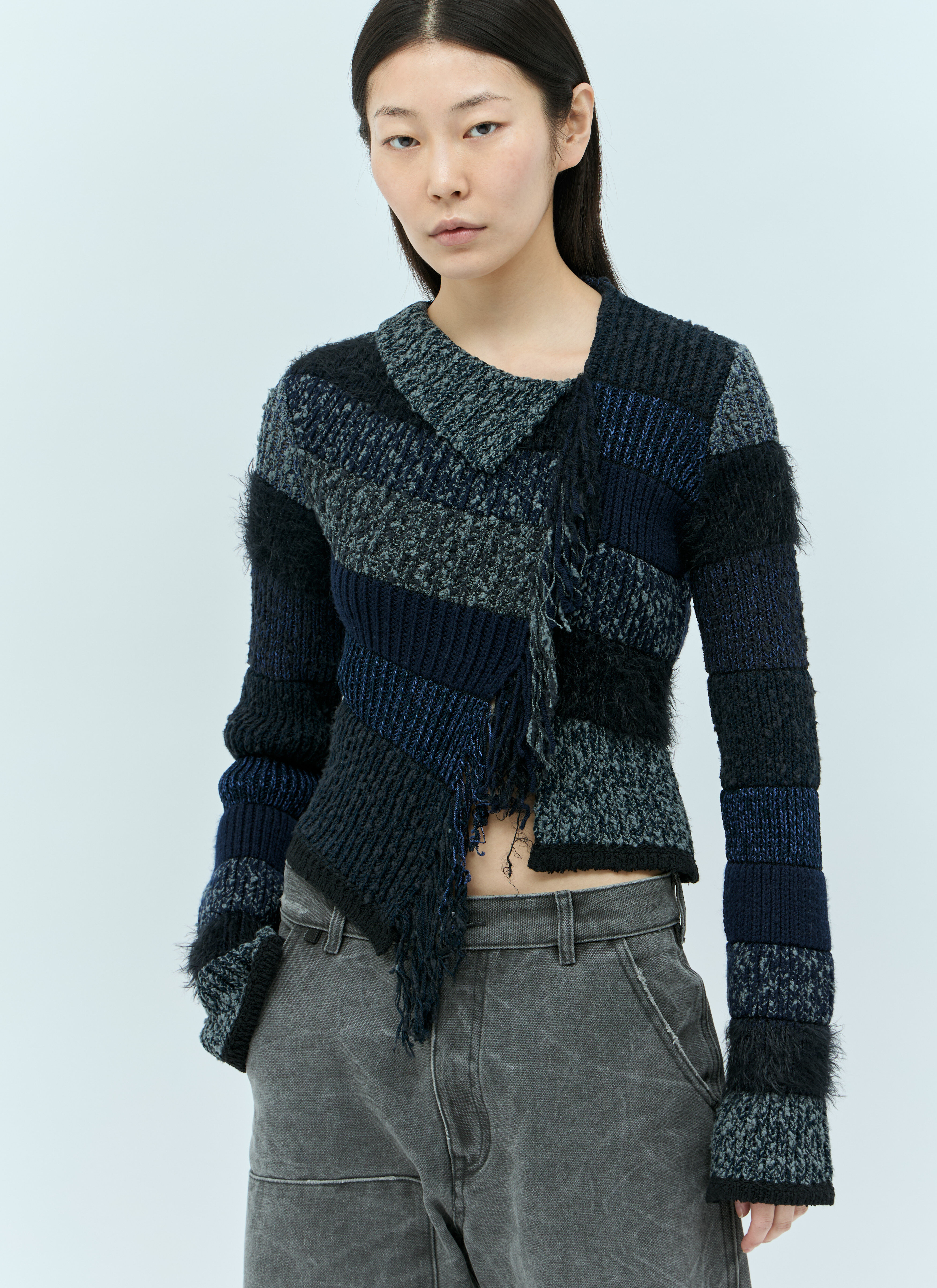 Acne Studios Fringe Sweater Black acn0244026