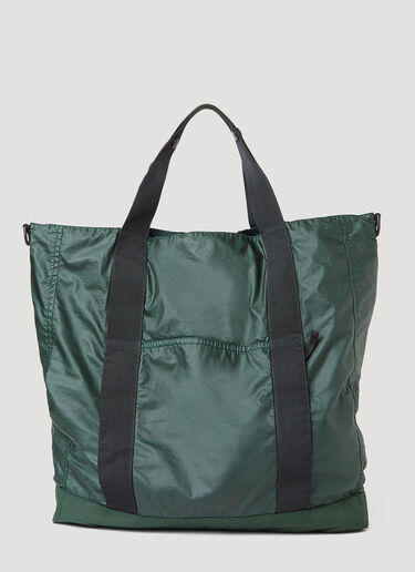 Stone Island Logo Patch Tote Bag Green sto0152087