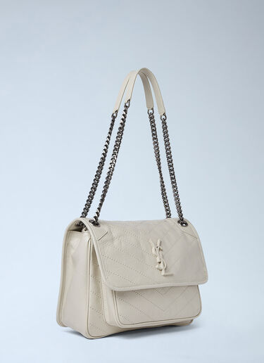 Saint Laurent 니키 미디엄 숄더 백 화이트 sla0249175